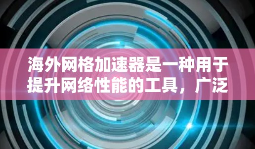 海外网格加速器是一种用于提升网络性能的工具，广泛应用于全球范围内的网络环境。以下是对海外网格加速器的详细概述