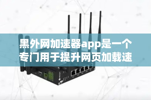 黑外网加速器app是一个专门用于提升网页加载速度和下载效率的工具。它提供多种加速方式，包括多线程加速、缓存优化、网络延迟补偿等，帮助用户更快地完成网页和下载任务