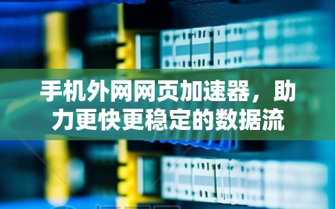 手机外网网页加速器，助力更快更稳定的数据流