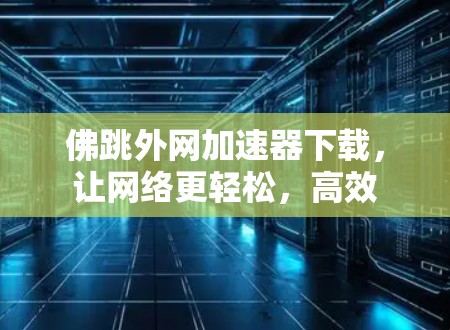 佛跳外网加速器下载,让网络更轻松,高效