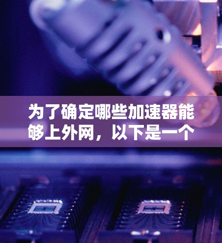 为了确定哪些加速器能够上外网，以下是一个详细的分析和建议