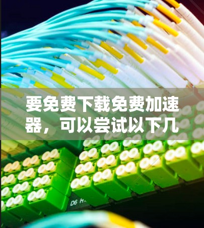 要免费下载免费加速器，可以尝试以下几种常用的工具