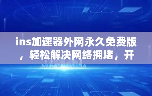 ins加速器外网永久免费版，轻松解决网络拥堵，开启高效连接
