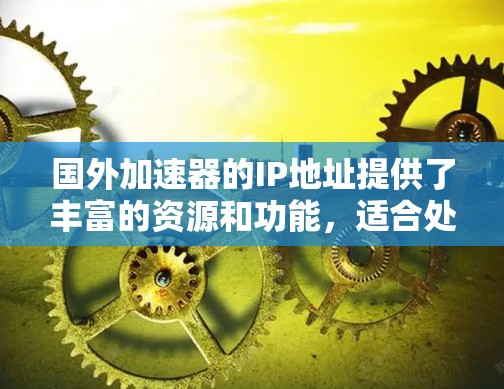 国外加速器的IP地址提供了丰富的资源和功能，适合处理多种任务。以下是对这些加速器的详细介绍