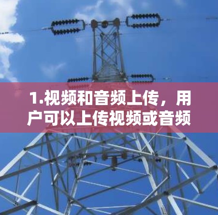 1.视频和音频上传，用户可以上传视频或音频文件，加速器自动处理上传过程，提升速度